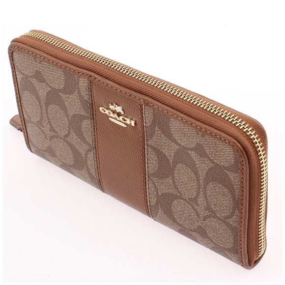 🚨SALE Coach Wallet Signature PVC <HR Zip Around - Picture 3 of 8